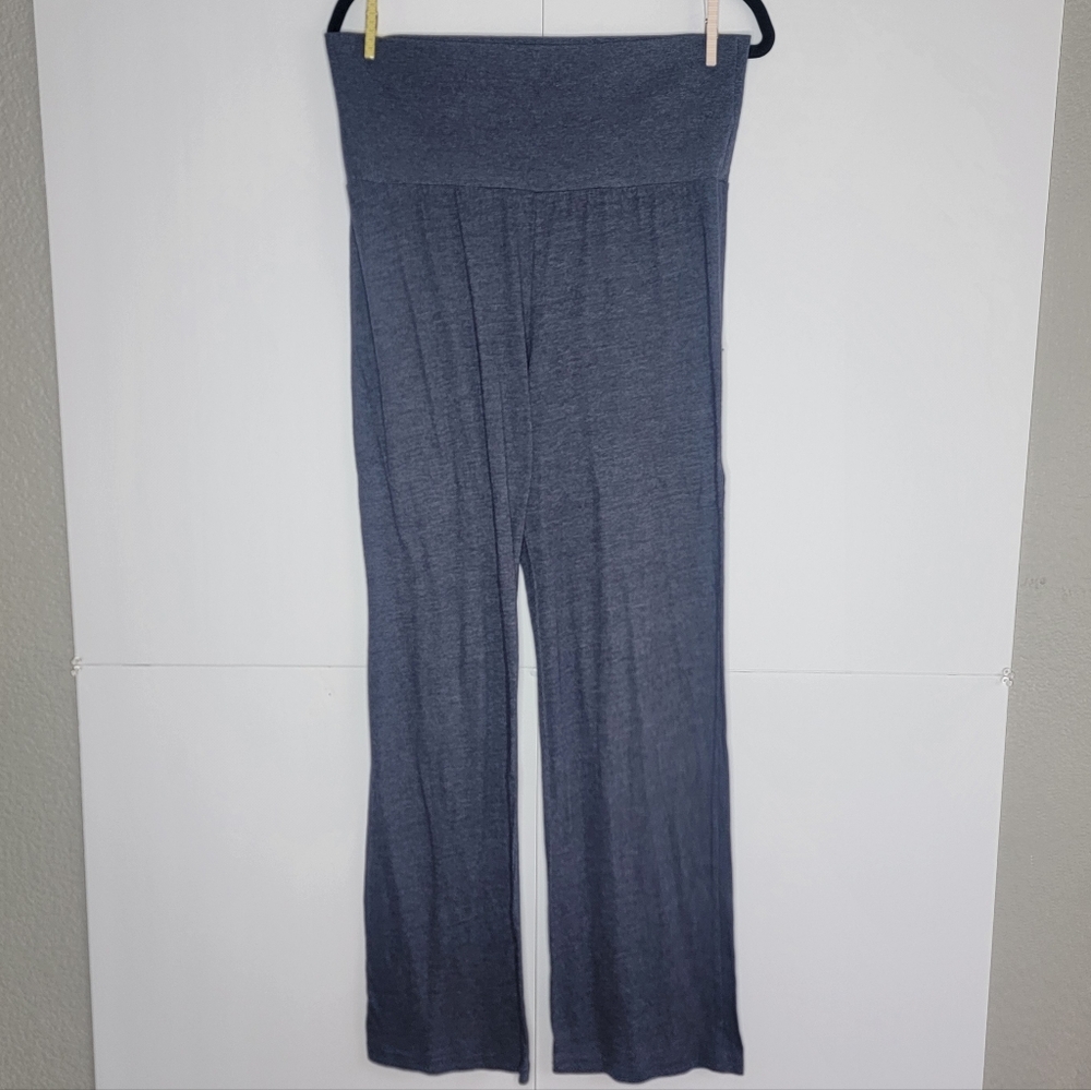 Alternative Wide Leg Lounge Pants Women’s L Heathered Blue
